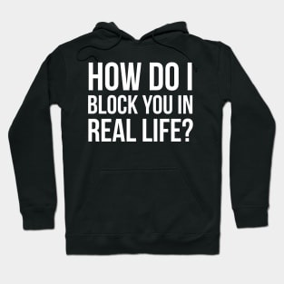 How Do I Block You In Real Life? Hoodie
